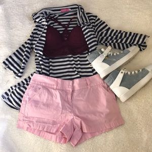 Pink J crew city fit shorts